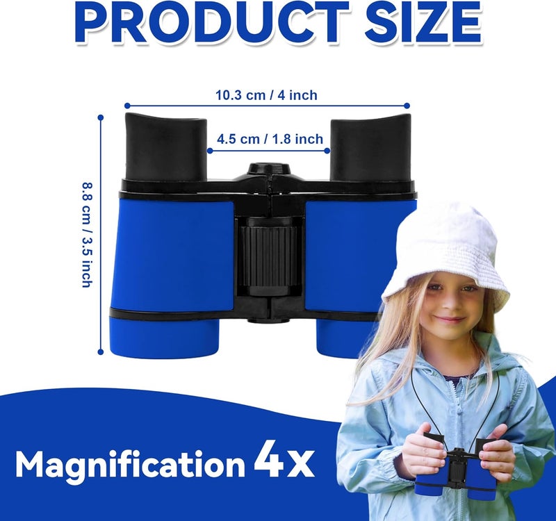 DR ANISON Binoculars for Kids Toy Binoculars Set for Age 3-12 Years Old Boys Girls Outside Play, Bird Watching, Camping, Educational Learning, Birthday Presents - Image 5